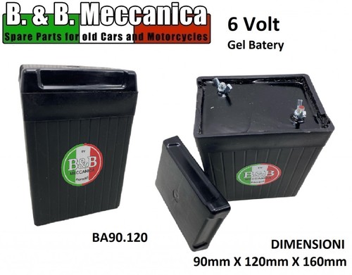 Batteria ba90 120 nera - 6, volt