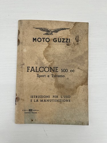 Moto guzzi falcone - falcone, istruzioni